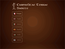 Tablet Screenshot of carmelholyland.org